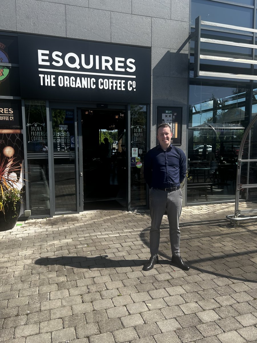 ThisIsGalway's tweet photo. Great to see a #NewBusiness opening up in #Galway, and in an area that badly needed it! 🥳🙌👏 Best of luck to all the team at Esquires Coffee in #Wellpark, serving 100% organic Fairtrade coffee, and a wholesome food menu offering lunch, brunch, breakfast, snacks and treats! https://t.co/WlbPmS69Hf
