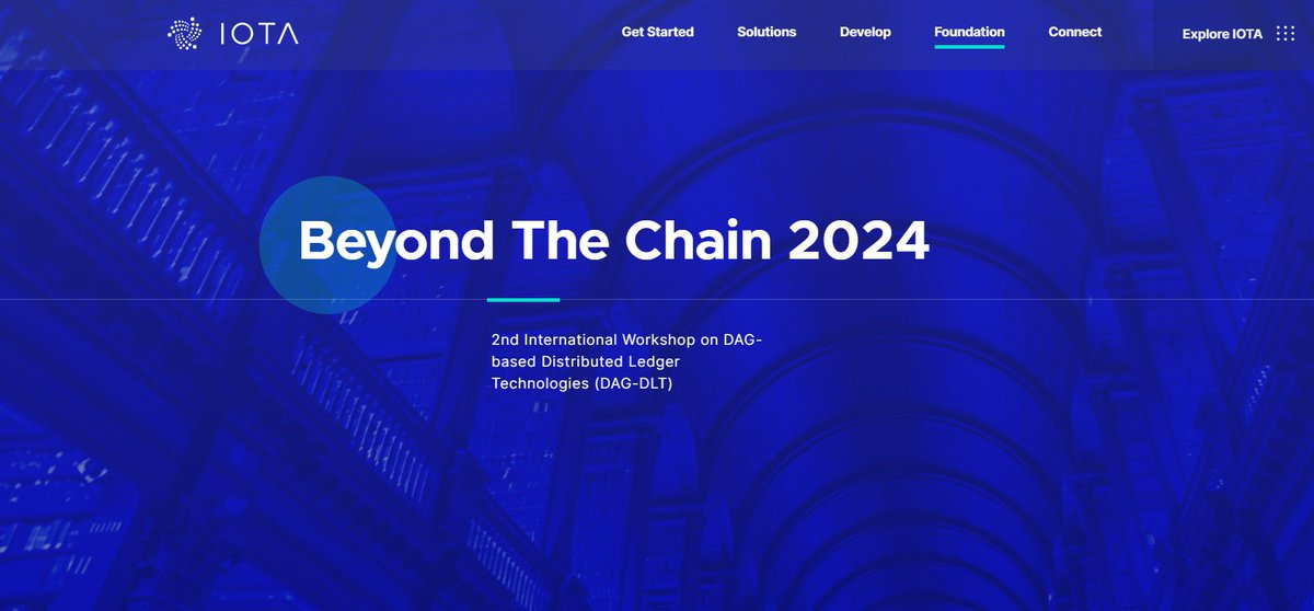 iota's tweet photo. Ready to dive into the future of #blockchain technology? Join us for "Beyond the Chain", the 2nd International Workshop on DAG-based Distributed Ledger Technologies (DAG-DLT) event! 
📅 May 31, 2024
📍 Trinity College Dublin, co-located w/ IEEE
More info: https://t.co/xs6wJn9b4j https://t.co/3h4AraqVQz