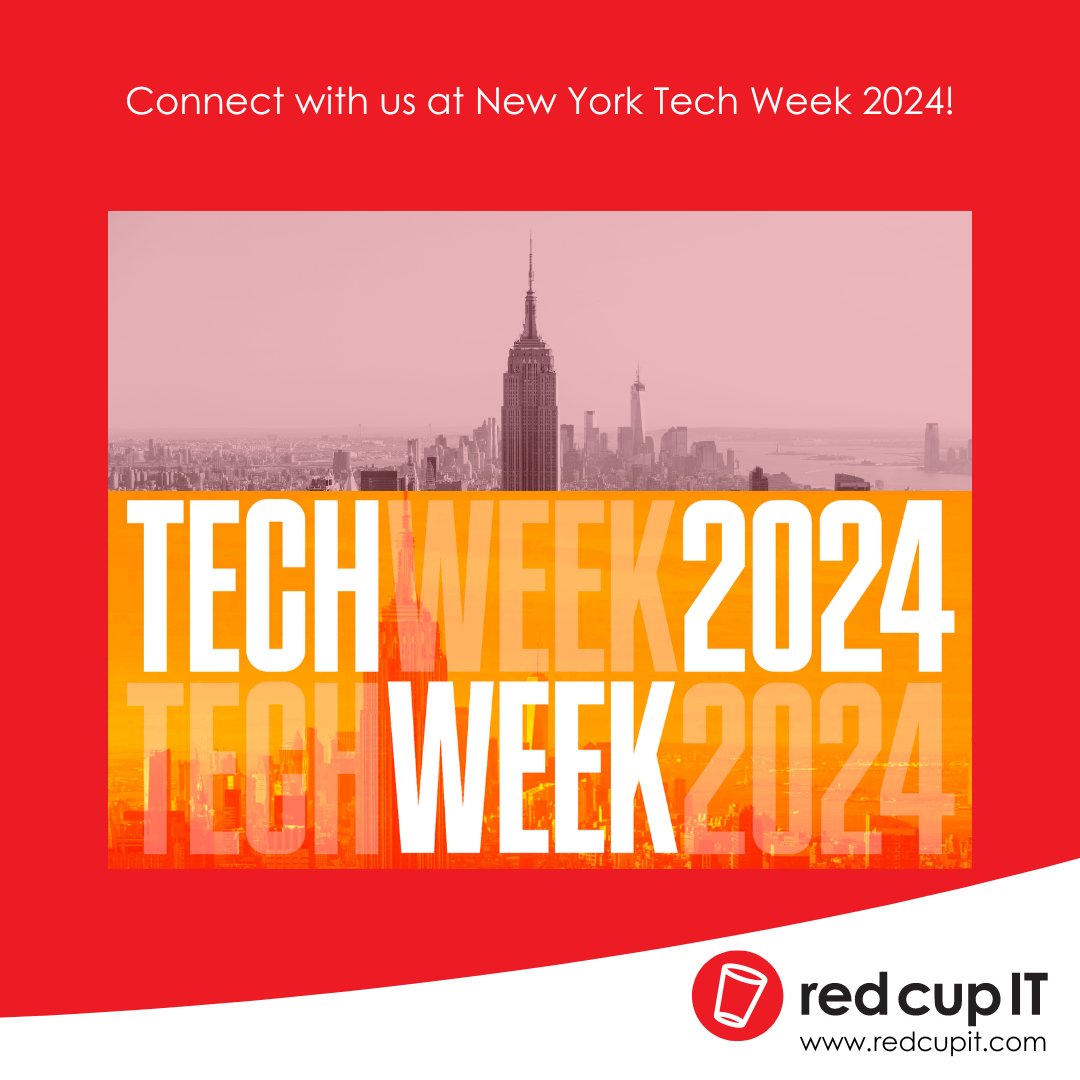 🚀 Red Cup IT (@redcupit) is heading to New York Tech Week on June 3-9! Who wants to meet? 🚀 Drop us a message👇 We're excited to connect, share insights, and explore the latest tech innovation. Let's make the most of this incredible event together! #NYTechWeek @Techweek_
