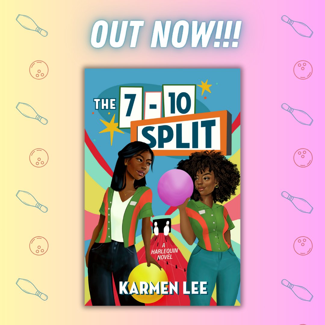 THE 7-10 SPLIT is here!🥳

If you love:
-Sapphic romance👩🏾‍❤️‍💋‍👩🏾
-Slow burn🔥
-Small towns🏠
-Second chances💞
-Bowling rivalries🎳
This one is for you✨

Get it👉🏾bit.ly/The7-10Split