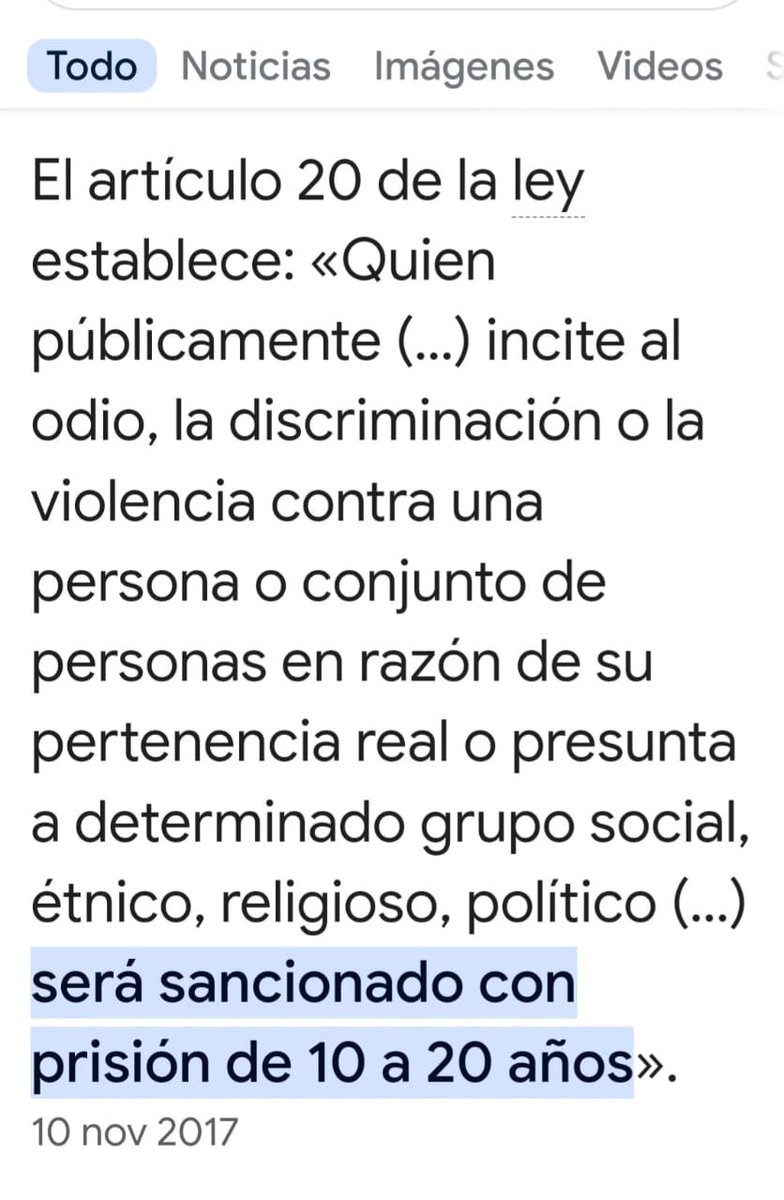 <a href="/angelaYks/">Angela Cecilia</a>  Artículo 20. Tenlo bien presente. Por incitar al
Odio y a la violencia. Es un delito sancionado por la ley <a href="/TarekWiliamSaab/">Tarek William Saab</a> <a href="/MinpublicoVEN/">Ministerio Público venezolano</a> <a href="/Alfieritrip1/">Enigma37</a>  ten cuidado con lo que sigues comentando. #casoalfierihernandez #lecheria <a href="/MaryiRodriguezD/">Maryi Rodríguez</a>