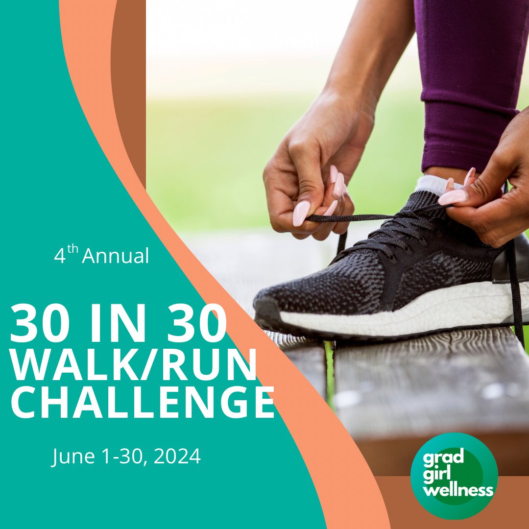 gradgirlwell's tweet photo. It’s that time of year again! Join the 4th annual GGW 30 miles in 30 days walk/run challenge. 

https://t.co/Te34lmtAGx https://t.co/K5FPGxdEF3