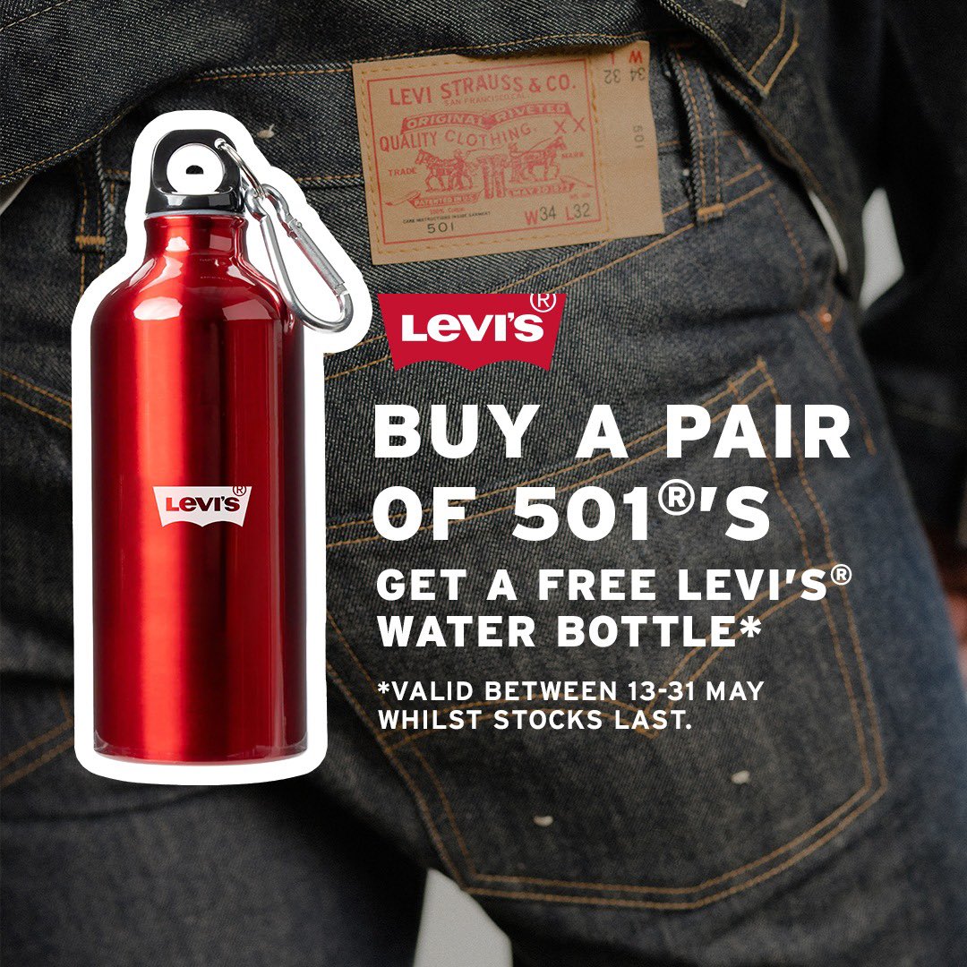 Levi’s®️ 501®️ Day is almost here and we’re celebrating! 🎈

Buy any pair of Levi’s®️ 501®️ jeans between now and the end of May and get a Levi’s®️ water bottle on us. It’s our way of saying thanks for keeping it classic.

#Shopsmart #experiencemore #icm #ikejacitymall #denim