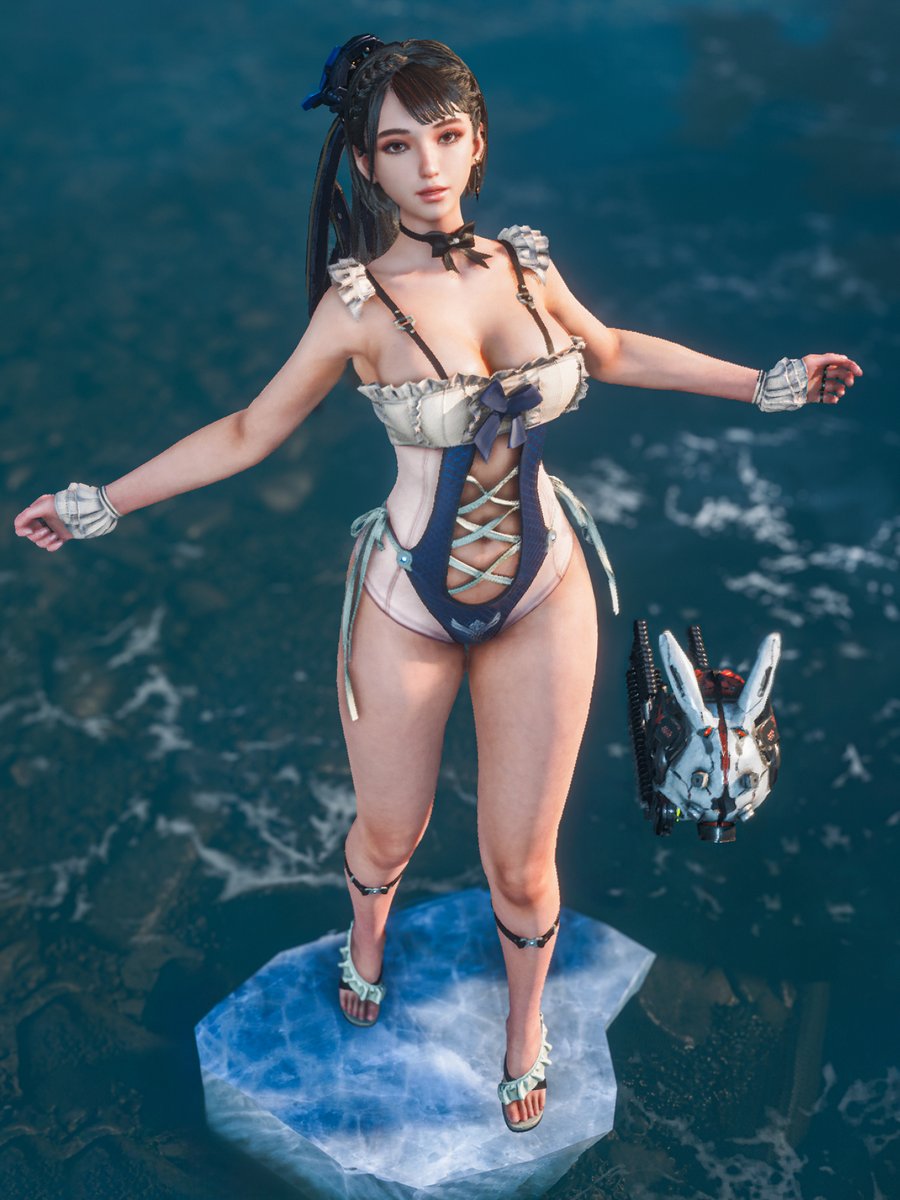 EVE

浮かんだ氷の上で撮影、
伸びの終わり際を狙いました。
衣装はオーシャンメイド！

#StellarBlade #ステラーブレイド