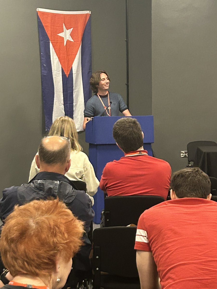 GFTU1's tweet photo. 😁Fantastic to be at @pcs_union #PCS24 for part of this week.
📌First up, inspirational @CubaSolidarity fringe with excellent reports from recent @PCSYMN #MayDay delegation
#GFTU #GFTU125 https://t.co/fHojAQcLOP