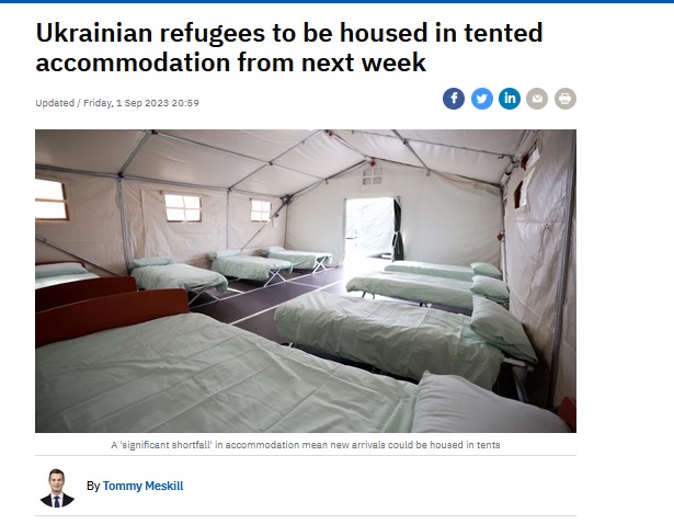 New record! Non-Ukrainian asylum applicants without an offer of accommodation, some living in tents on the street or canalbanks - 1923 PLUS non-Ukrainian asylum applicants in tents on serviced sites, 857 Total, 2780 Plus God-knows how many Ukrainians in tents #OutofControl