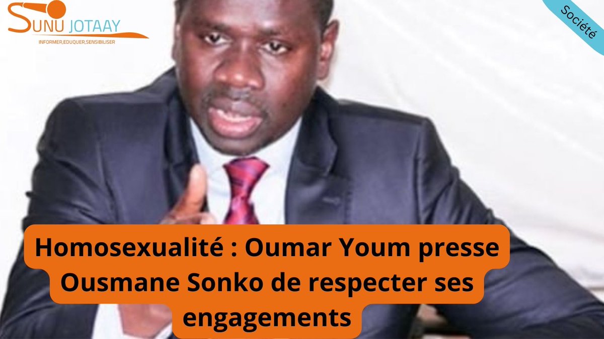 Homosexualité : Oumar Youm presse Ousmane Sonko de respecter ses engagements
#kébétu# team221# homosexualité# sunujotaay#