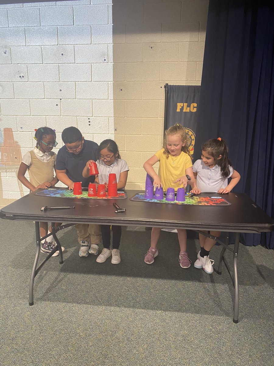 FLCphysed's tweet photo. Cup Stacking Station was a hit!! Students loved testing out their skills with the timer.
@Vazzana_FLC #believeinflc #flcphysicaleducation #grantfunded #newactivities https://t.co/bKnxkkZ7gR