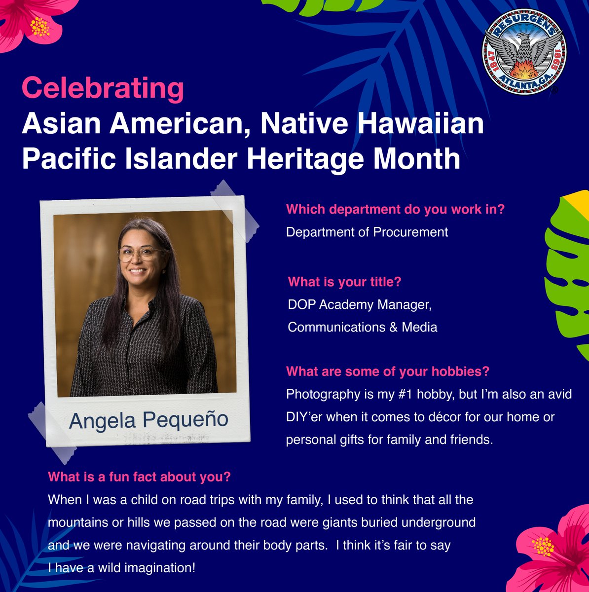 We continue to honor Asian American and Pacific Islander Heritage Month by featuring our exceptional employees! Stay tuned for more inspiring showcases highlighting their talents and contributions throughout the remainder of this month.