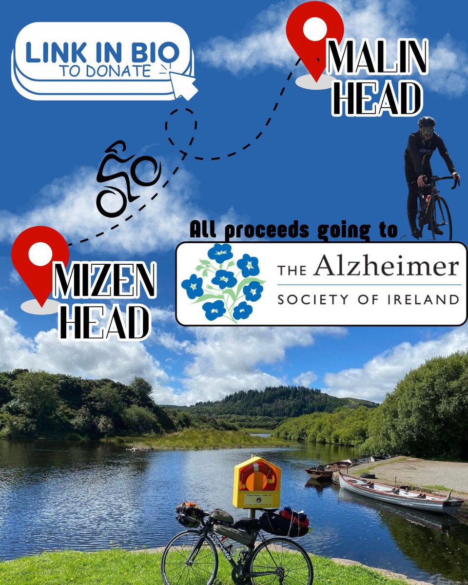 Hi All, 
I will be doing a wee cycle next month to mark a significant birthday so I have decided to link it with The Alzheimer Society of Ireland.
Link in my Instagram bio to donate (timbarry74_)
Any and all donations greatly appreciated.
Thank you