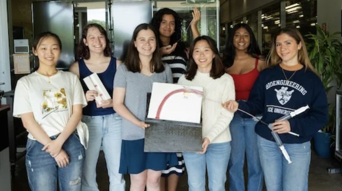 Congratulations to Team Heartbeat HERoes for claiming victory at Rice’s Oshman Engineering Design Kitchen’s annual Huff OEDK Engineering Design Showcase. Learn more about their project: #studentinnovation #riceuniversity bit.ly/3V4uG5U