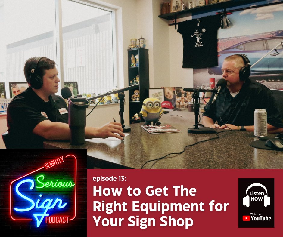 Wensco_Sign's tweet image. Mike and Tyler breakdown how to compare distributors, assess tech departments (or lack thereof), what to look for in sales reps, why you should be wary of new overly hyped equipment, and more.

Watch now on YouTube.

#signindustry #signs #signshoplife #signage #signmaker