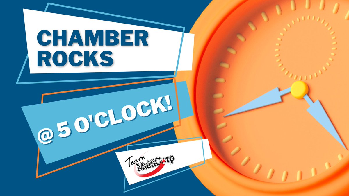 WhitbyChamber's tweet photo. The next Chamber Rocks at 5 o'clock will be held at 5 Paddles Brewing Company on Tuesday, May 28. Come grab a beverage and connect with professionals in a casual atmosphere. https://t.co/BJ60Vw0rD6
Shout out to presenting sponsor #TeamMultiCorp
#ChamberRocks
#5OClockRocks https://t.co/1qetBX8SZS