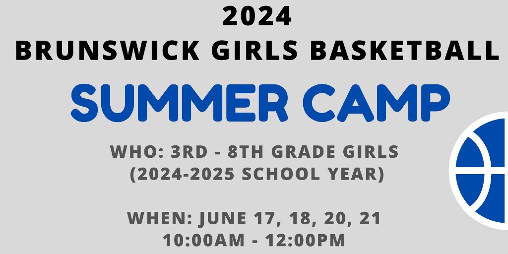 The <a href="/BHSGoBigBlue/">Brunswick HS Athletics</a> girls varsity basketball team is hosting a youth camp for students in 3rd-8th grade on June 17, 18, 20, and 21st.  For more information or to register, click the link below:

…edevilathletics.hometownticketing.com/embed/event/99…

Reach out to Angela Fink (afink@bcsoh.org) with questions.