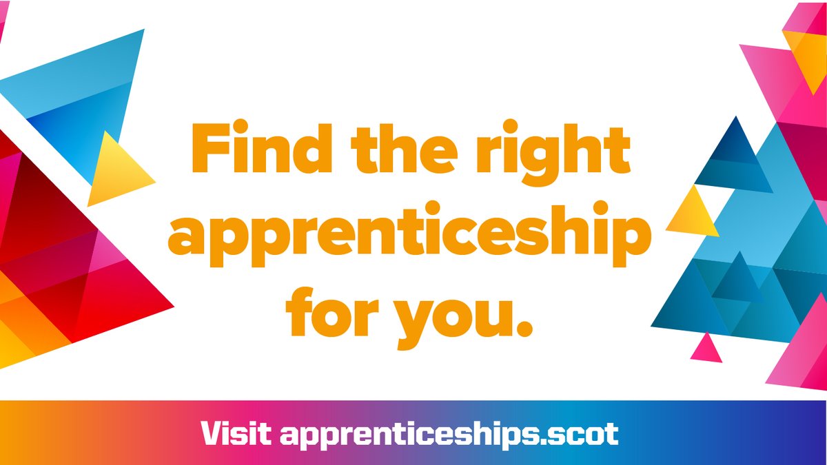 Parents & carers! Your young person can get weekly job alerts from apprenticeships.scot to receive the latest #ModernApprenticeship vacancies.
➡️ apprenticeships.scot/become-an-appr…

@PHSparents @sshsparents @LHS_PC @GCparentsGroup