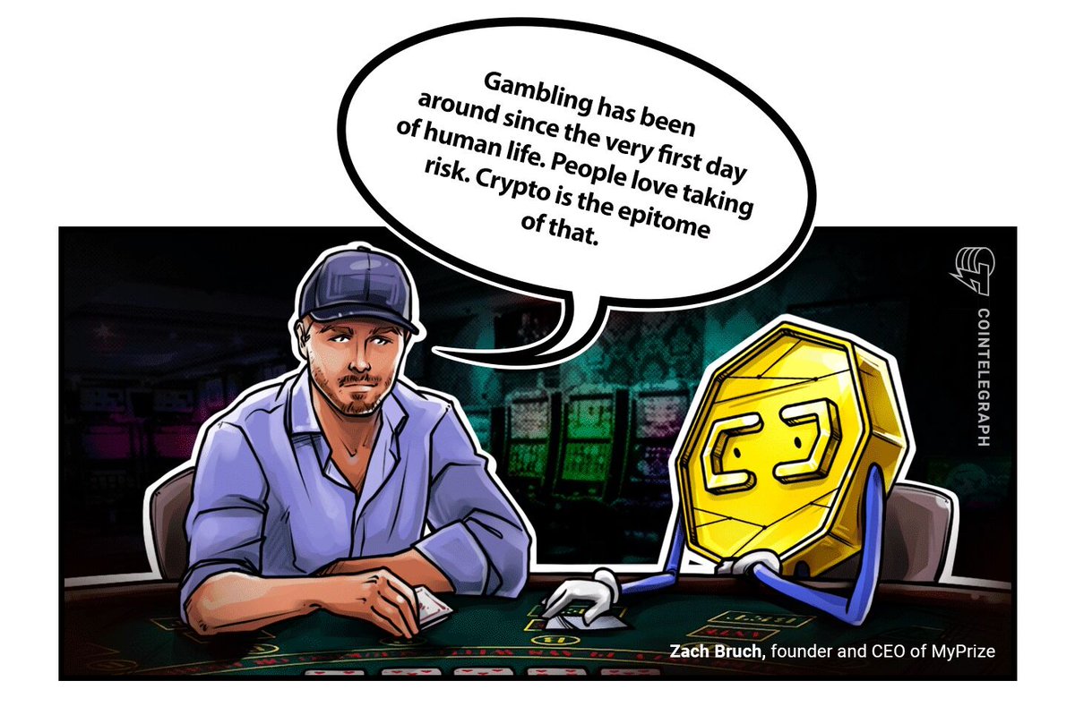Making bets is risky, but CEO of MyPrize crypto casino @ZachBruch said we do it because it’s fun!  We “love to speculate” he said, and this is a big part of why they love crypto.

Read more on our Hodler’s Digest: cointelegraph.com/magazine/trade…