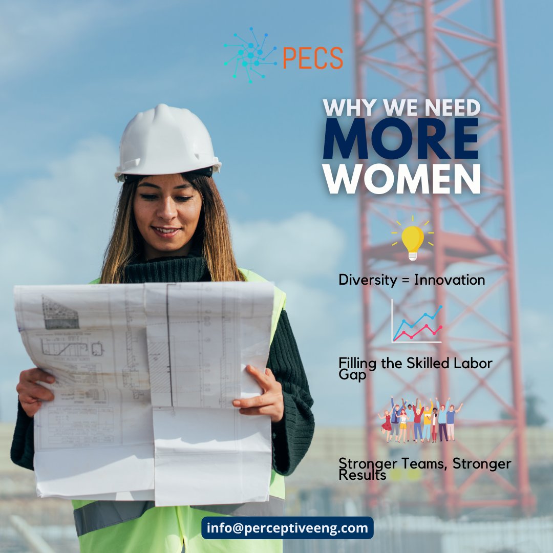 RT @pecs_llc Building a more inclusive future!  At PECS Company, we celebrate the contributions of #WomenInConstruction. Their skills and talent are essential for a thriving construction industry.