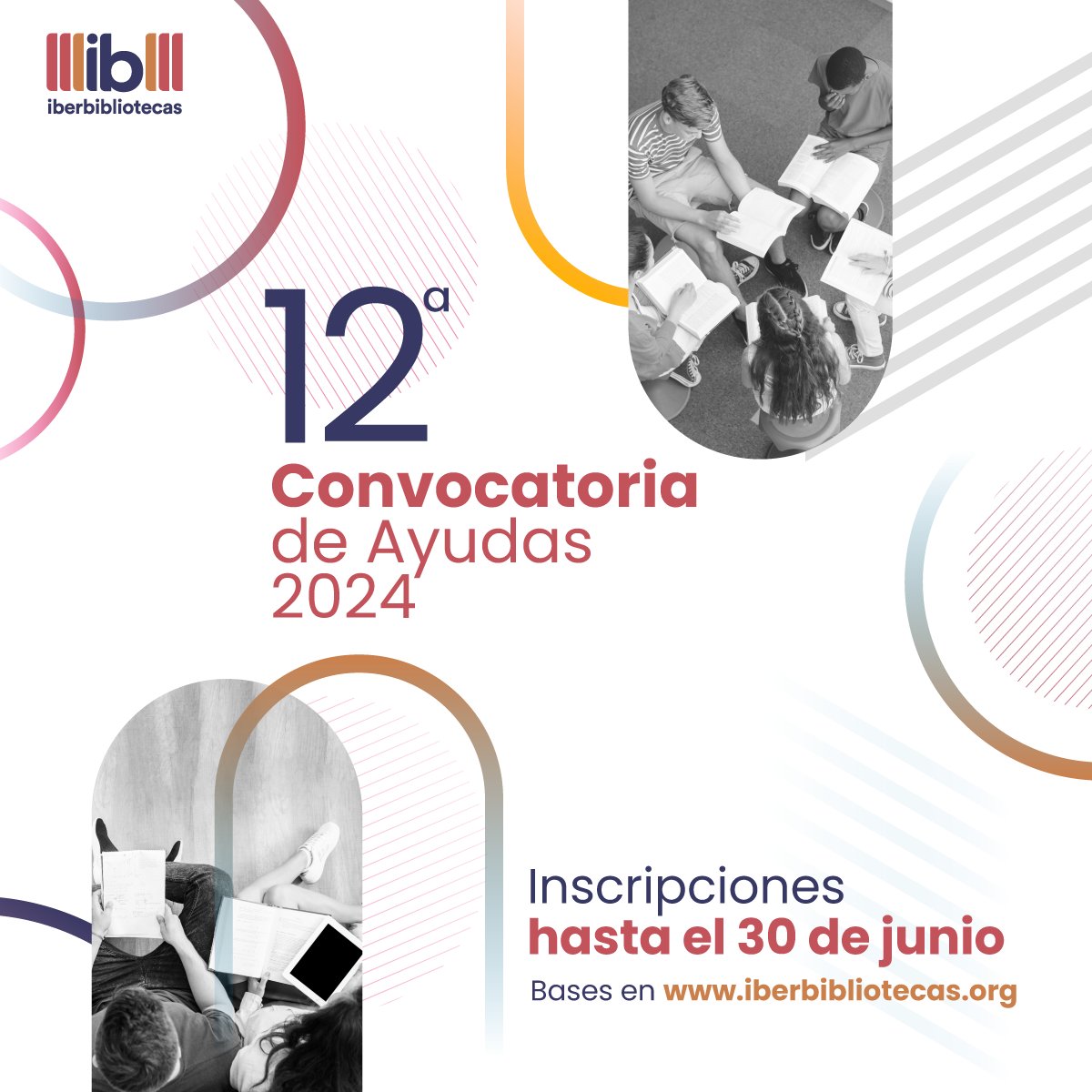 📚Abierta la 12ª #convocatoria de #ayudas de @IBERBIBLIOTECA para el apoyo de proyectos innovadores de #bibliotecaspúblicas y comunitarias. 📆¡Hasta el 30/06!  🔗Más información: pmsl.es/ri  #bibliotecas #Iberoamerica #cooperación #inclusión #desarrollo