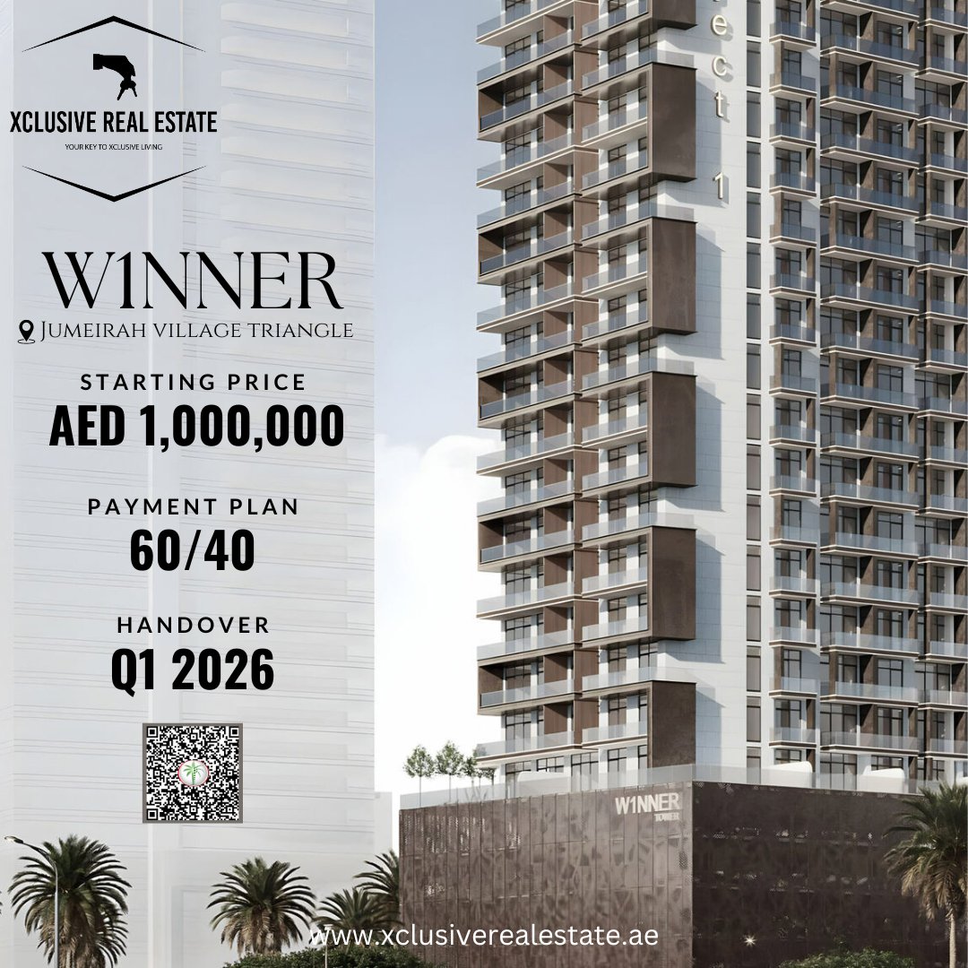 xclusive_estate's tweet image. Experience the ideal fusion of aesthetics and an active lifestyle in our 1-bedroom apartment at W1NNER-Dubai, UAE. 

Call us now to get more info!
📱+971502531252 / 04-3306230

#object1 #winner #w1nner #jvt  #luxurylifestyle #luxury #dubai #property #investment #realestate
