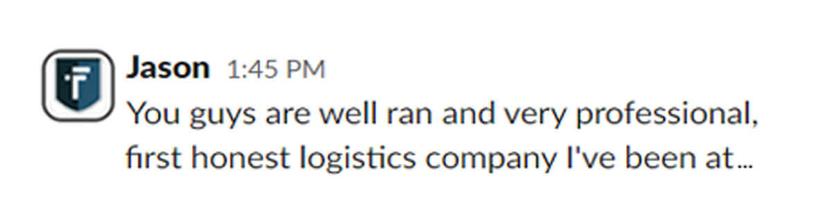 More positive feedback from our Agents... 🙌
#bestagentprogram #freighttec #freightbrokerage
#freightbroker #agentprogram #testimonial