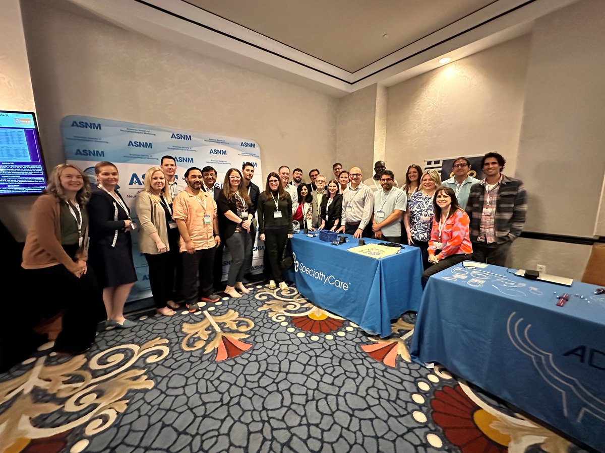 SpecialtyCareUS's tweet photo. Wrapping up a fantastic conference with great insights and even better company. We look forward to seeing you all next year! 

#asnm #ionm #neuromonitoring #intraoperative neuromonitoring #snp #cnim https://t.co/JBJKMxeGd4