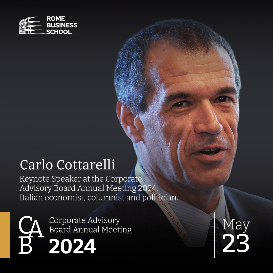 May 23 will be the day dedicated to the Corporate Advisory Board during which all participating members will meet at the Ara Pacis to discuss today's society and the future, market trends and challenges.

Learn more about our Corporate Advisory Board: romebusinessschool.com/it/corporate-a…