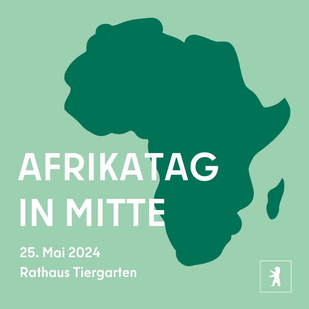 Mitte feiert den Afrikatag.🥳Los geht's am 25. Mai um 18 Uhr mit einer Flagggenhissung vor dem Rathaus Tiergarten. Im Anschluss feiern wir gemeinsam mit Partner*innen, zivilgesellschaftlichen Organisationen & vielen weiteren Akteur*innen. Zur Anmeldung ➡️ t1p.de/8w0x8