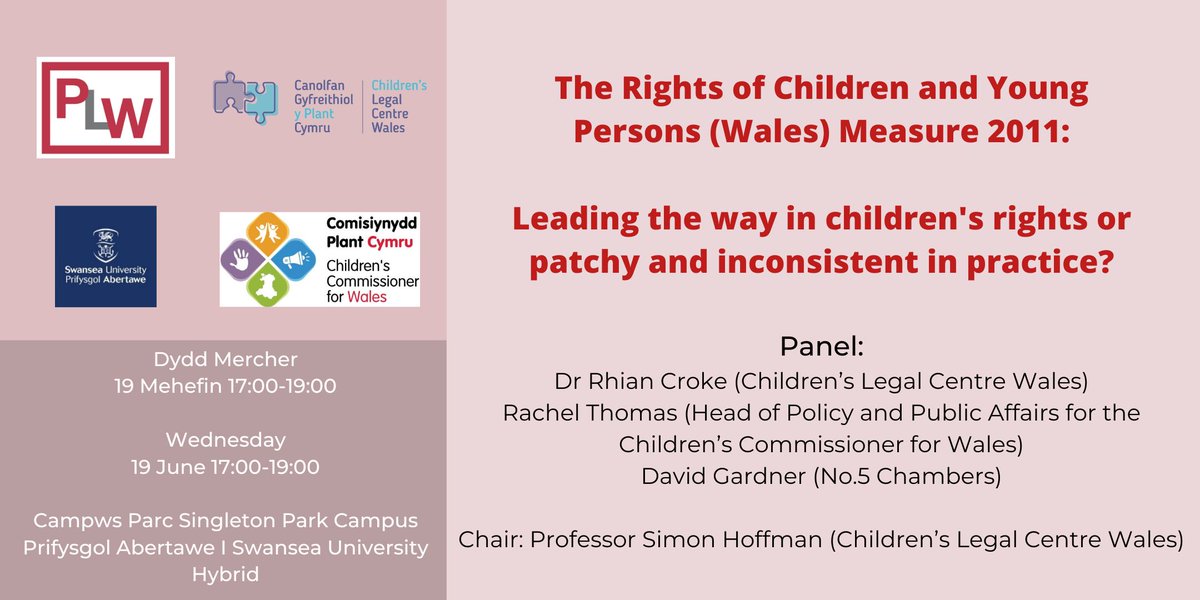 Children's Legal Centre Wales tweet media
