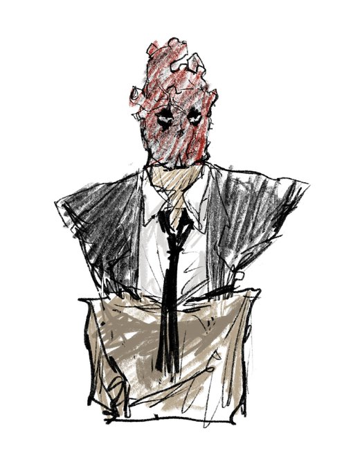 「black necktie suit」 illustration images(Latest)