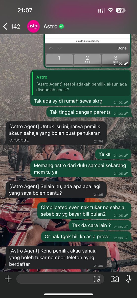 Bad servis <a href="/astroonline/">Astro Malaysia</a> nak tukar no pemilik pown susah.. kalau cust tu parents meninggal nak kena tggu mayat hidup balik ka baru boleh buat penukaran nombor pemilik ? Aiyoo