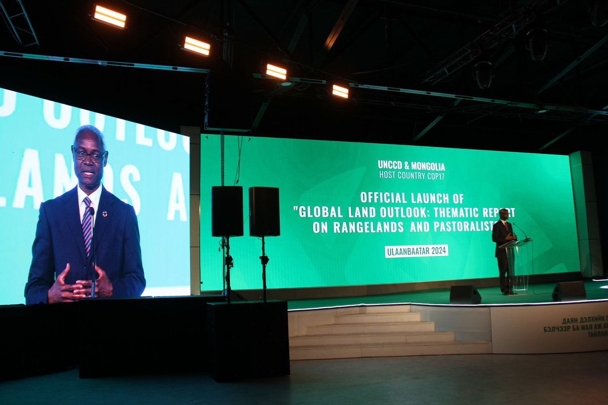 Pleased to join launch of @UNCCD's🆕Global Outlook Report on Rangelands & Pastoralists! It calls for dialogue & collective action to protect our🌍's land, much relevant for #Mongolia! 🙏to Mr. Batkhuu, @ibrahimthiaw, Minister @BBaterdene_ & @UNRCMongolia for inspiring speeches!