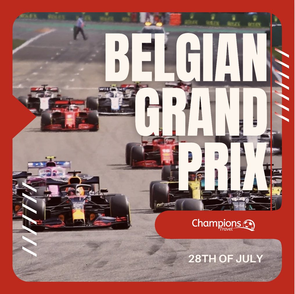 The Belgian Grand Prix takes place on the 28th of July! 🏎 🏁

Find out more here: 
champions-travel.com/tickets/formul…

#BelgianGrandPrix #Racing #F1 #ChampionsTravel