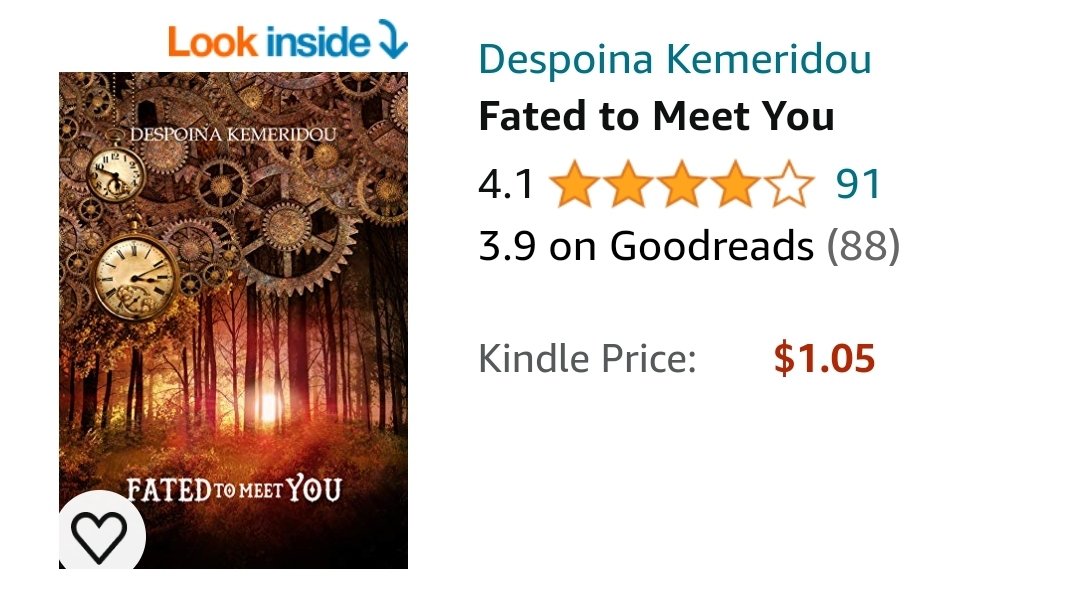 Have you read Fated to Meet You? 🧡 I'd love to reach 100 reviews on Amazon. I'm only 9 away!! #WritingCommunity