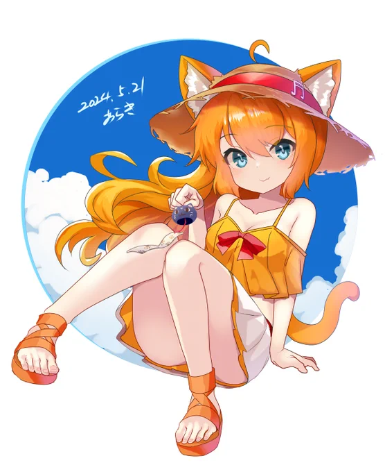 ≡≡≡c⌒っ・ω・)っ最近ね!暑い日もね!ありますからね!(何 #みゃおあーと 