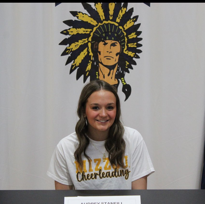 Congratulations to Audrey Stanfill for continuing her education and cheerleading pursuits at MIZZOU!