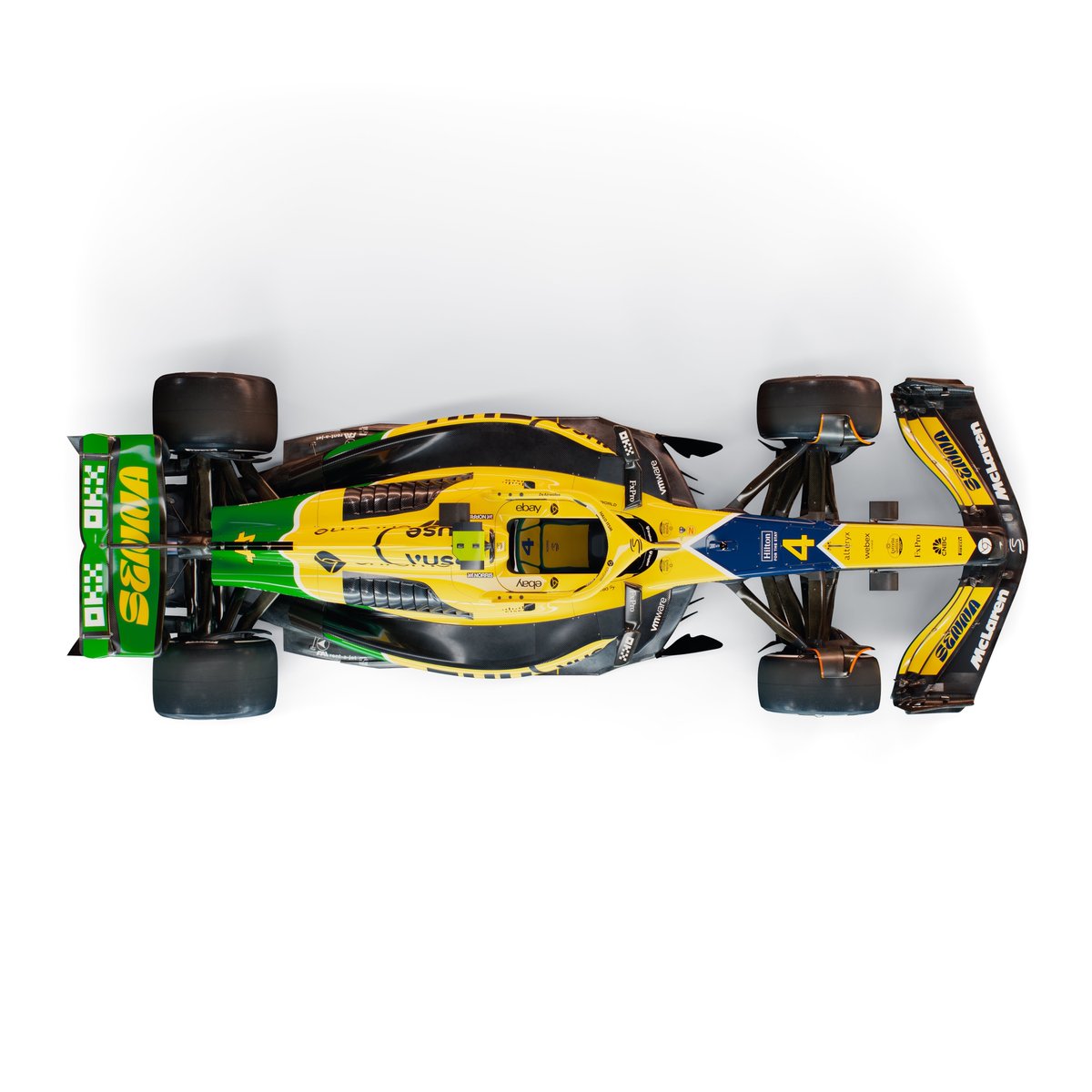 TearOffFR's tweet photo. 🚨 OFFICIEL !

McLaren dévoile une livrée spéciale pour le #MonacoGP en hommage à Ayrton Senna ! 💛💚

#F1 https://t.co/h3cnXO6Mb3