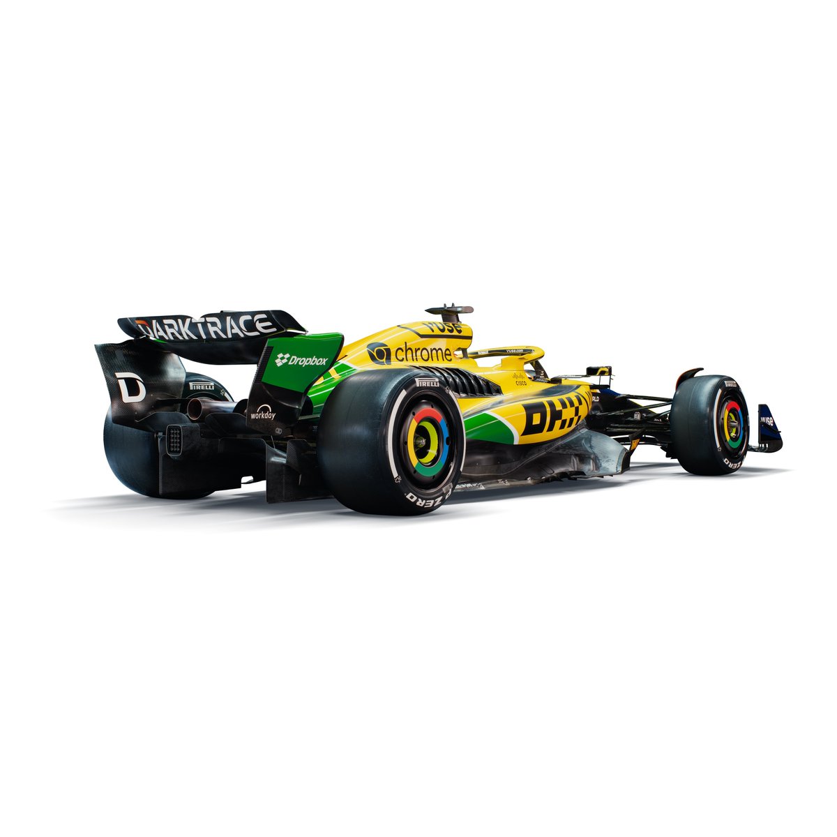 🚨 OFFICIEL ! McLaren dévoile une livrée spéciale pour le #MonacoGP en hommage à Ayrton Senna ! 💛💚 #F1