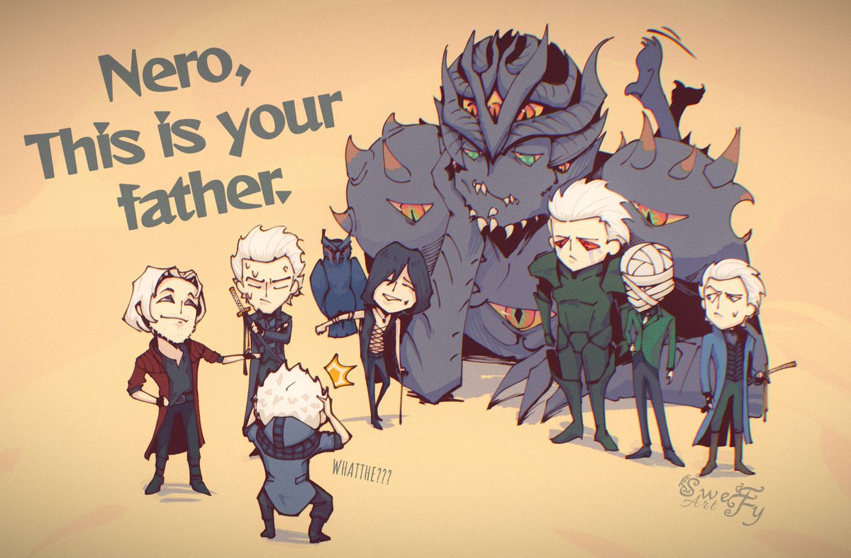 art_sweety's tweet photo. Virgil is a very versatile person.
#DMC #DevilMayCry #Nero #Dante #Urizen #NeloAngelo #V
I wanted to do this as a starting point for jokes, but apparently I'll have to wait a long time. The more characters, the longer it takes to draw. And in addition, I have a lot to do. https://t.co/shAcgfFhcg