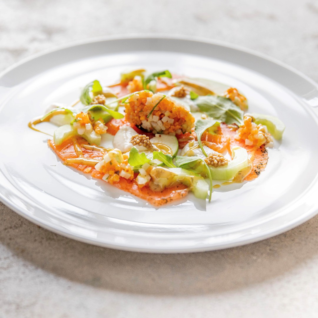 New dish alert! A new starter has arrived at The Barton from Executive Chef Gary O'Hanlon - The K Club Gin & Tonic Cured Organic Salmon. Let each bite take you on a journey of culinary delight 😋 #TheKClub #TimeToPlay #ThePreferredLife