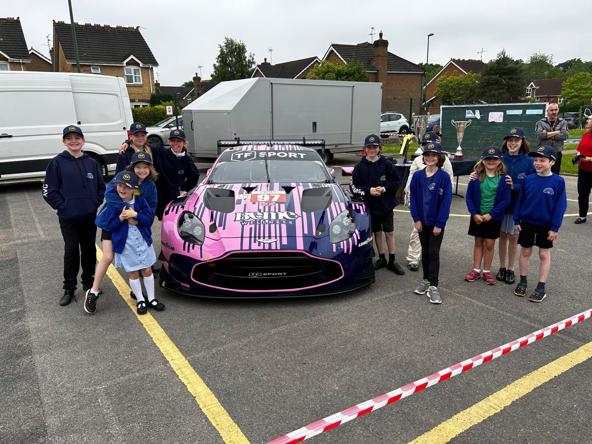 OfficialTFSport's tweet photo. School trip with our Aston 🥰 
Sharing our passion and igniting dreams in the next generation! 🫶

📍Holbrook Primary School, Horsham 

#TFSport https://t.co/7GYvSU1mP5