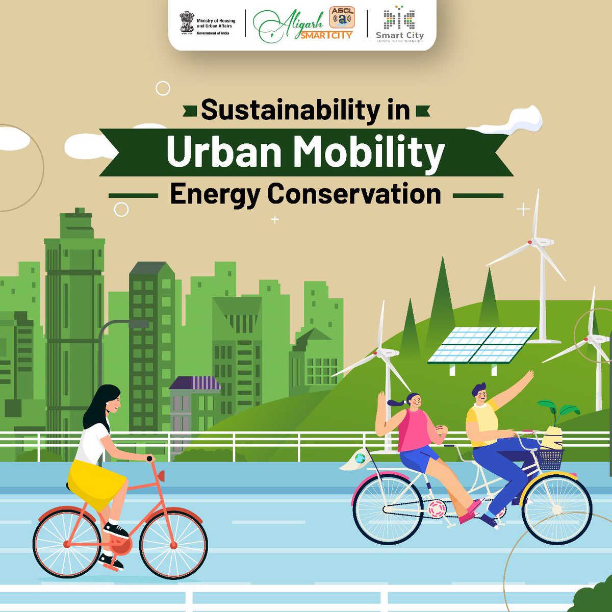 Driving sustainability in Aligarh Smart City: Innovative urban mobility solutions and energy conservation strategies to reduce carbon emissions and enhance public transportation efficiency. #mohua #sustainability #aligarh #aligarhsmartcity #smartcities #smartcitiesmission