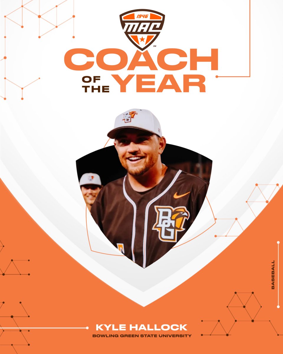 It's unanimous!

BGSU's @CoachHallock5 has been named the 2024 MAC Baseball Coach of the Year! 

@BGSU_Baseball | #MACtion