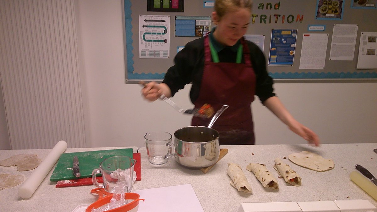 #Year8 making unleavened dough and spicy fillings for Fajitas! #GirlsEducation #MillaisFoodPrep #MillaisCreativity