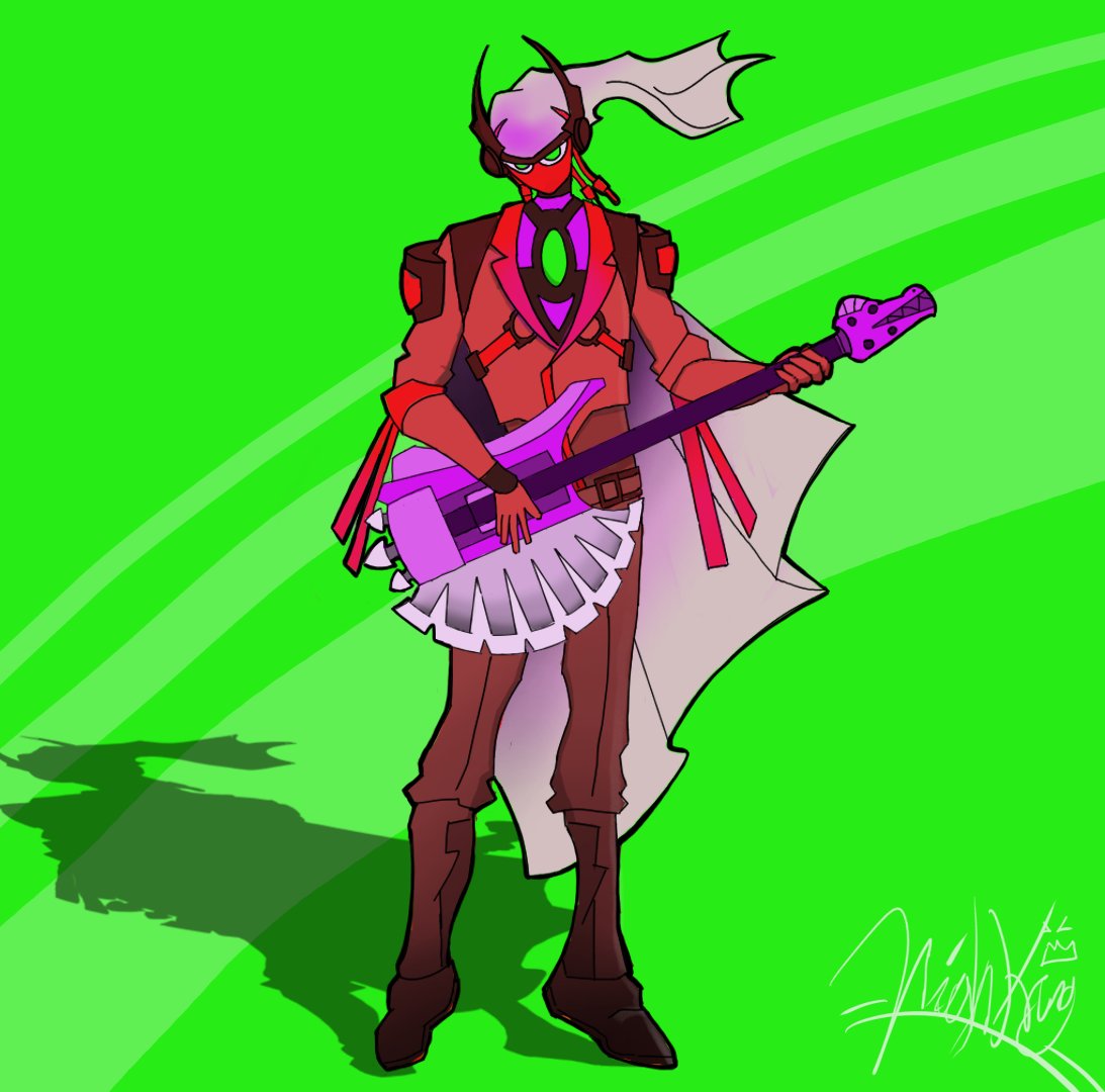 HighKing_art's tweet photo. Character Design
Name : SpinTar (Spinosaurus +Guitar)
Typer : Combat Guitarist

#characterdesign #guitar #hero #death #green #highkingredart https://t.co/llsShqSjnz