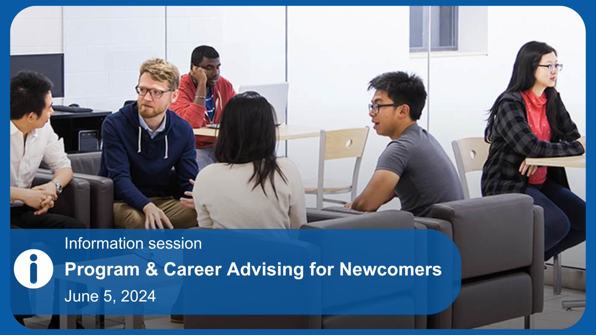 Newcomers to Canada thinking of getting a Canadian education are invited to join this webinar on June 5 to understand admission requirements for college programs and how to utilize their international education. For more information, visit ow.ly/f0wx50RJVa4.