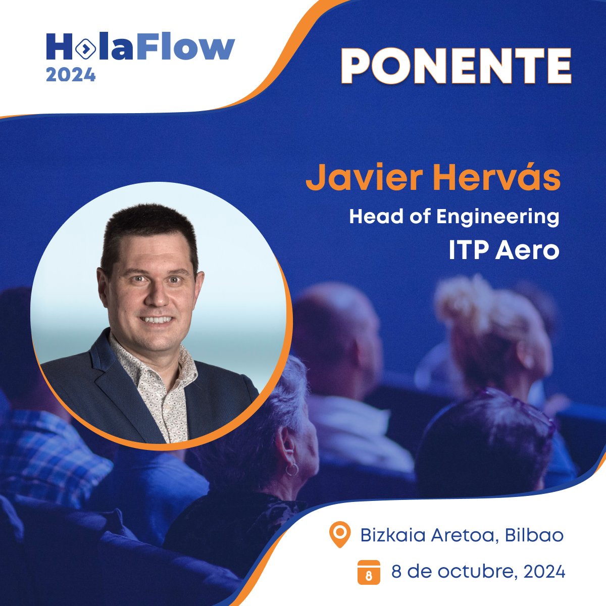 📢 Presentamos a Javier Hervás, Head of Engineering en <a href="/ITPAero/">ITP Aero</a>. Conoce todo lo que han conseguido el próximo 08/10 en #HolaFlow con su charla: “Connecting the dots: Products, Processes and People”
> holaflow.es

#businessagility #gestióndeproyectos #projectmanagement