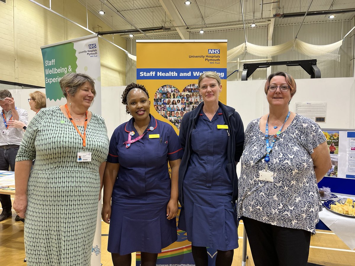 NurseTheresia's tweet photo. Celebrating health and wellbeing day @UHP_NHS  today, Wellbeing Matrons providing support @d__rutherford @howes_nat  @SarahLBud  @DerrifordNurses @DAllcorn https://t.co/Gsocfqj1h1