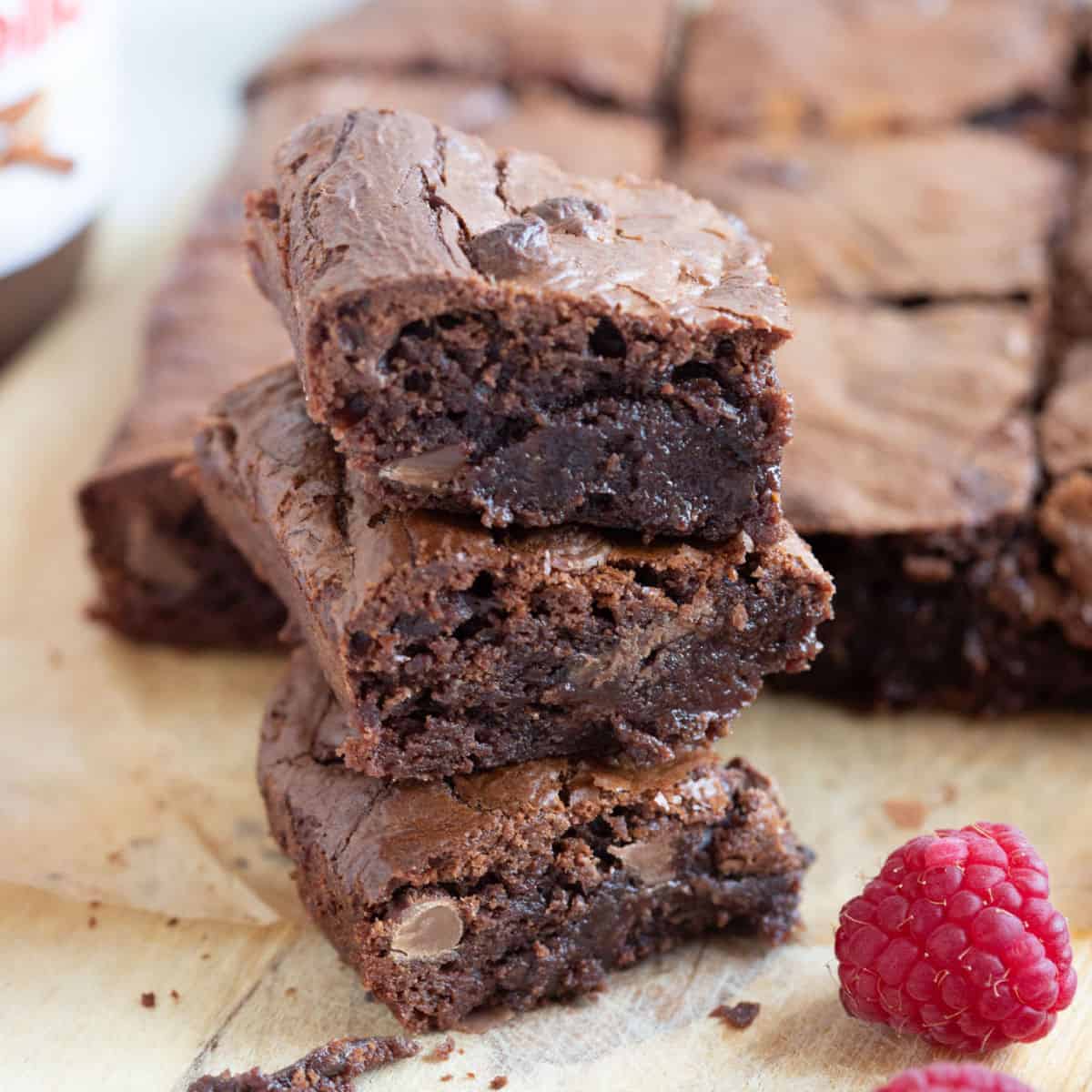 Easy air fryer brownies made with just six pantry staple ingredients, including gooey Nutella spread and sweet milk chocolate chips!

Get the recipe => bit.ly/41Wlx0S