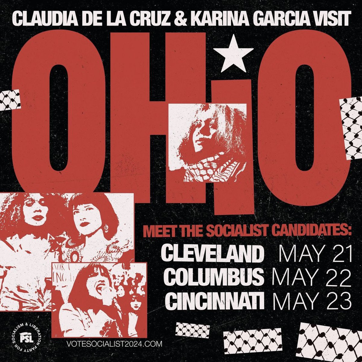 The Vote Socialist campaign tour of Ohio begins tonight! First stop: Cleveland! 📍Community of Faith Assembly, 5949 Engel Ave, Cleveland 🕕 7:00PM