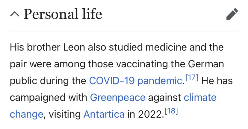 “footballer”, “scholarship for gifted students”, “studied medicine”, “campaigned against climate change”, “vaccinating the german public during covid”, “multilingual”

damian hardung, THE MAN that you are…